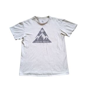 ELEMENT Skateboards Head For The Hills Mountain T-Shirt Mens Size Medium White